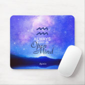 Zodiac Sign Aquarius Dreamweaver Star Sky Quote Muismat (Met muis)
