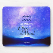 Zodiac Sign Aquarius Dreamweaver Star Sky Quote Muismat (Voorkant)