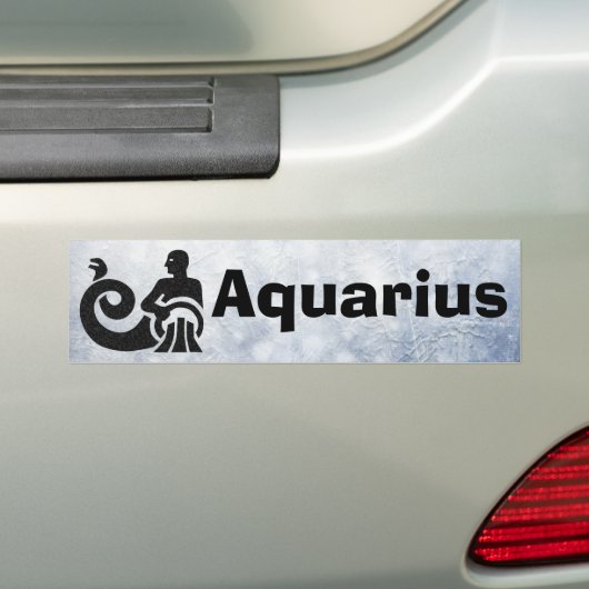 Zodiac Sign Aquarius Horoscope Bumpersticker (Op auto)