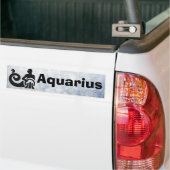 Zodiac Sign Aquarius Horoscope Bumpersticker (Op Truck)