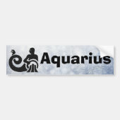 Zodiac Sign Aquarius Horoscope Bumpersticker (Voorkant)