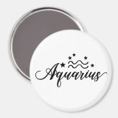 Zodiac Sign Aquarius Magneet (Voorkant / Achterkant)