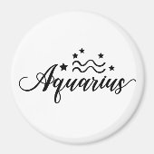 Zodiac Sign Aquarius Magneet (Voorkant)