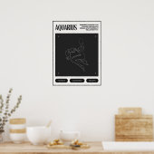 Zodiac Sign Aquarius Poster (Keuken)