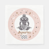 Zodiac Sign Aquarius Servet (Voorkant)