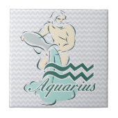 Zodiac Sign Aquarius-symbool Tegeltje (Voorkant)