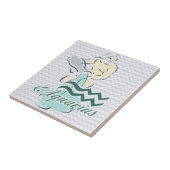 Zodiac Sign Aquarius-symbool Tegeltje (Zijkant)