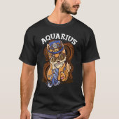 Zodiac Sign Aquarius T-shirt (Voorkant)
