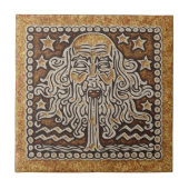 ZODIAC SIGN AQUARIUS TEGELTJE (Voorkant)