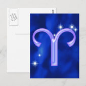 Zodiac sign Aries Briefkaart (Voorkant / Achterkant)