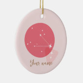 Zodiac Sign Aries Keramisch Ornament (Rechts)