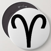 Zodiac sign Aries Ronde Button 6,0 Cm (Voorkant /achterkant)
