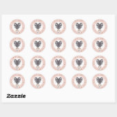 Zodiac Sign Aries Ronde Sticker (Vel)