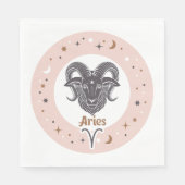 Zodiac Sign Aries Servet (Voorkant)