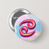 Zodiac sign Cancer Ronde Button 5,7 Cm (Voorkant /achterkant)