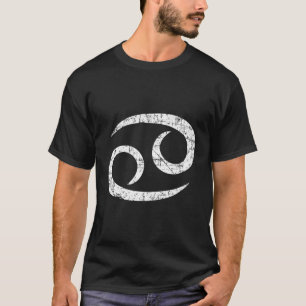Zodiac Sign Cancer White T-shirt