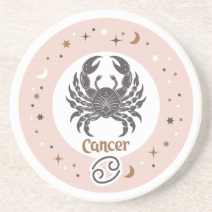 Zodiac Sign Cancer Zandsteen Onderzetter