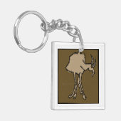 Zodiac Sign Capricorn 2side Sleutelhanger (Voorkant Links)