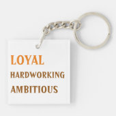 Zodiac Sign Capricorn 2side Sleutelhanger (Achterkant)