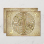 Zodiac Sign Capricorn Briefkaart (Voorkant / Achterkant)