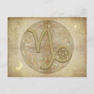 Zodiac Sign Capricorn Briefkaart