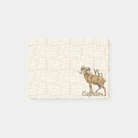 Zodiac Sign Capricorn-symbool Post-it® Notes (Voorkant)