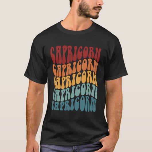 Zodiac Sign Capricorn T-shirt (Voorkant)