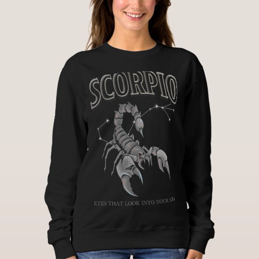 Zodiac Sign Constellation Scorpio Astrology Horosc Trui (Voorkant)
