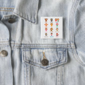 Zodiac Sign for Kids Vierkante Button 5,1 Cm (In situ)