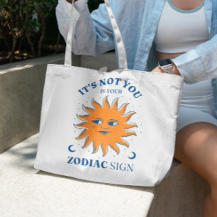 Zodiac Sign Funny Quote Canvas tas