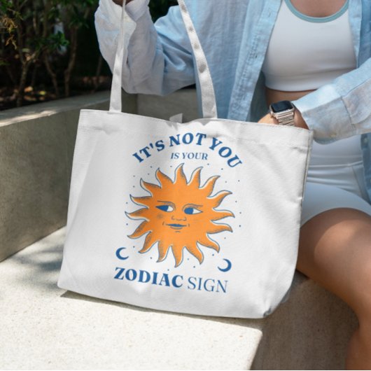 Zodiac Sign Funny Quote Canvas tas