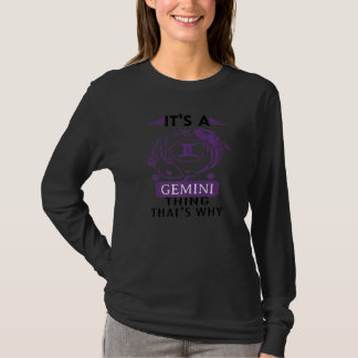 Zodiac Sign Gemini Astrology Horoscope T-shirt