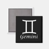 Zodiac Sign "Gemini" Magneet (Voorkant / Achterkant)