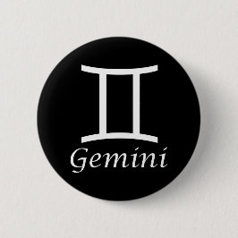 Zodiac Sign "Gemini" Ronde Button 5,7 Cm