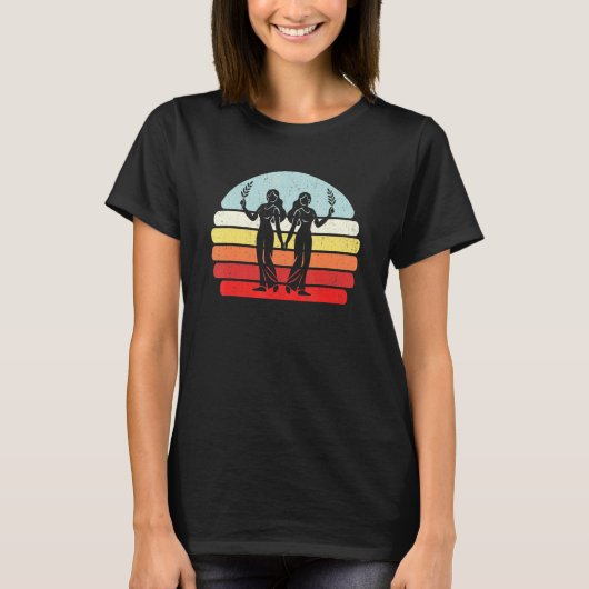  Zodiac Sign Gemini T-shirt (Voorkant)