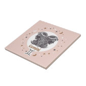 Zodiac Sign Gemini Tegeltje (Zijkant)