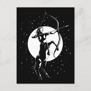 Zodiac Sign Illustration - Sagittarius Briefkaart