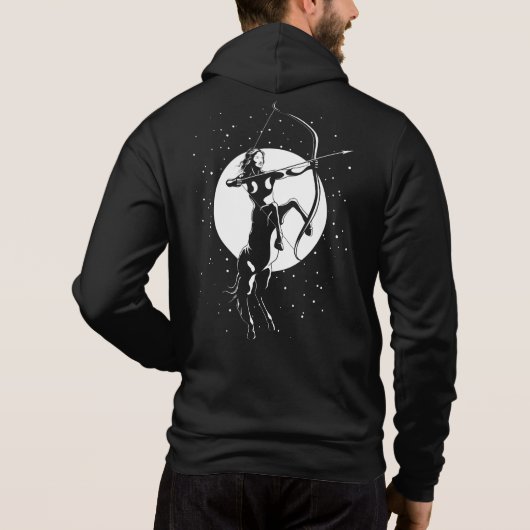 Zodiac Sign Illustration - Sagittarius Hoodie (Achterkant)