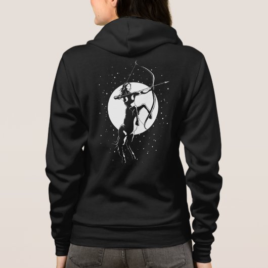 Zodiac Sign Illustration - Sagittarius Hoodie (Achterkant)