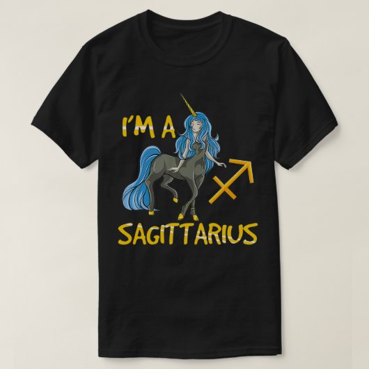 Zodiac Sign I'm a Sagittarius T-shirt (Design voorkant)