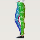 Zodiac Sign Leggings (Heldere regenboog) (Links)