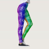Zodiac Sign Leggings (Heldere regenboog) (Rechts)