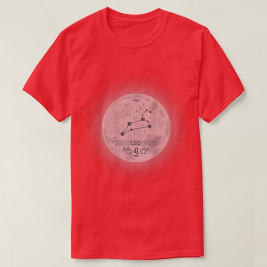 Zodiac Sign Leo 2593 T-shirt (Design voorkant)