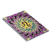 Zodiac Sign Leo Fractal Mandala Notitieboek (Rechterzijde)