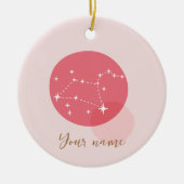 Zodiac Sign Leo Keramisch Ornament (Voorkant)