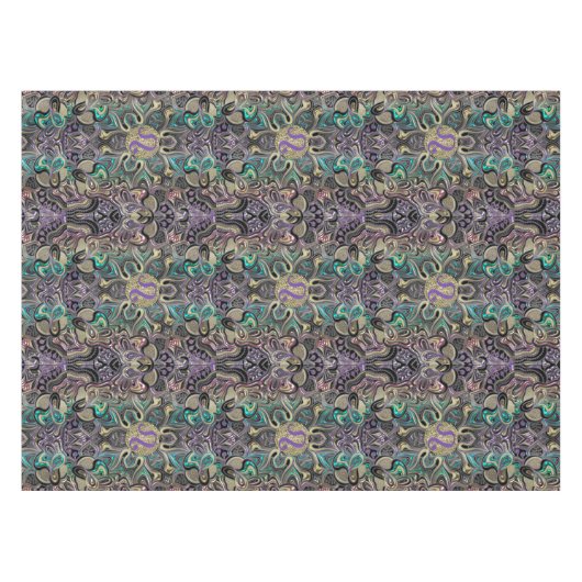 Zodiac Sign Leo Mandala Tafelkleed (Voorkant (Horizontaal))