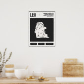 Zodiac Sign Leo Poster (Keuken)