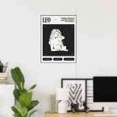Zodiac Sign Leo Poster (Thuiskantoor)
