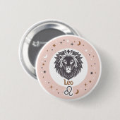 Zodiac Sign Leo Ronde Button 5,7 Cm (Voorkant /achterkant)