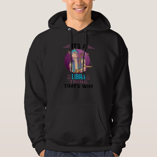 Zodiac Sign Libra Astrology Horoscope   Hoodie (Voorkant)